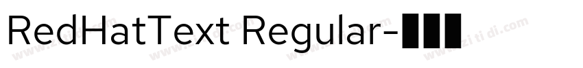RedHatText Regular字体转换